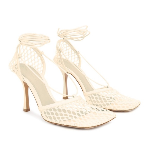 Bottega Veneta Shoes - Bottega Veneta Mesh Sandal Stretch Wrap Around 41.5